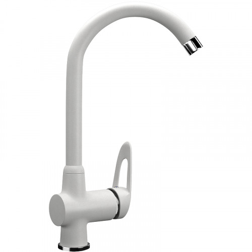 Смеситель для кухни Ulgran Classic U-006-341 Ультра-белый латунь