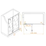 Душевая дверь RGW Stilvoll SV-004-B 150 353200415-14 профиль Черный стекло прозрачное