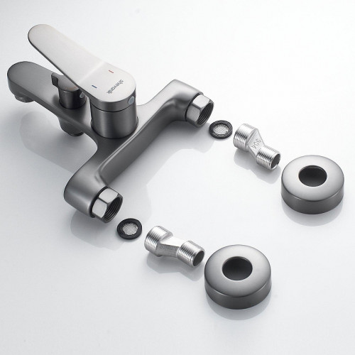 Смеситель для ванны Shevanik S6202T цвет Оружейная сталь