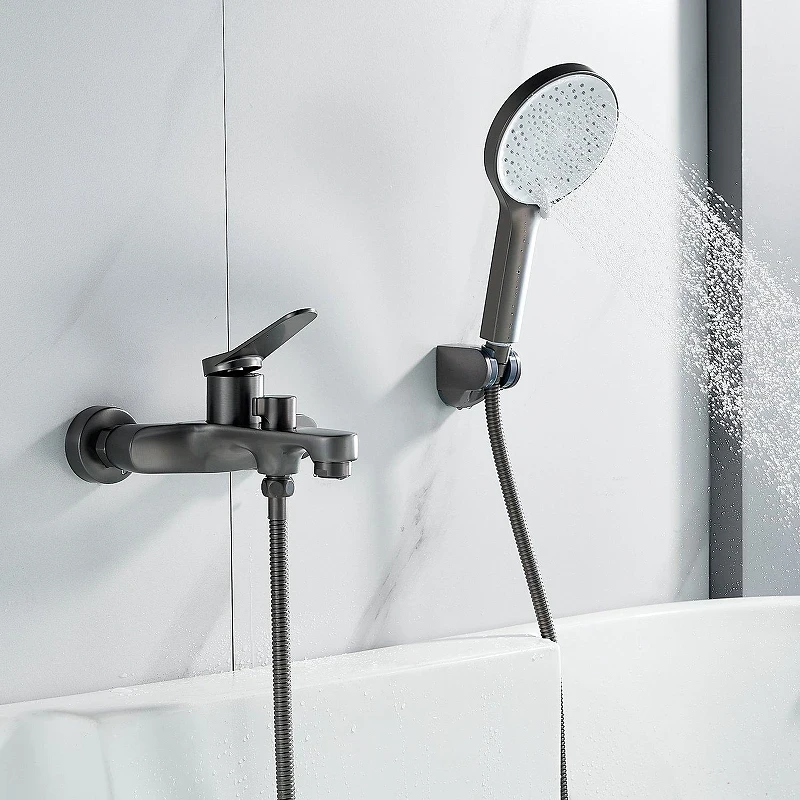 Смеситель для ванны Shevanik S6202T цвет Оружейная сталь