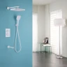 Душевая система Abber Weiss Insel AF8050W с термостатом Белая латунь встраиваемый