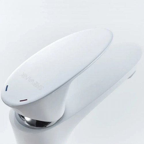 Смеситель для раковины Shevanik S9801F цвет Белый Хром