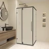 Душевой уголок RGW Classic 80x80 350903588-24 профиль цвет Черный стекло матовое-сатинат