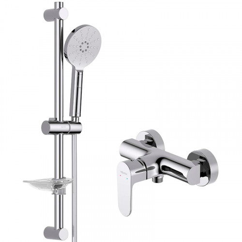 Смеситель для душа Aquatek Оберон AQ1232CR Хром латунь на стену