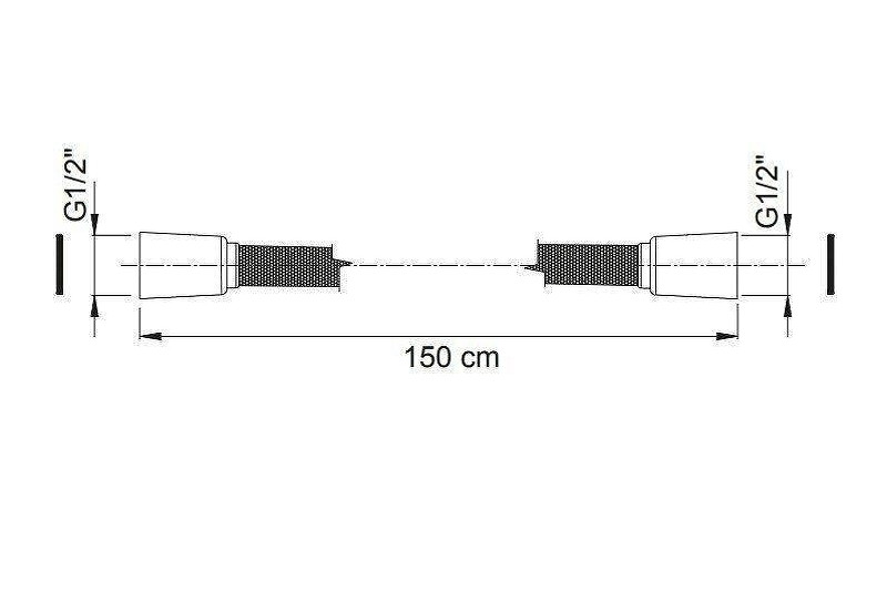 Душевой шланг Fima Carlo Frattini Spillo Steel F2957INOX цвет Нержавеющая сталь