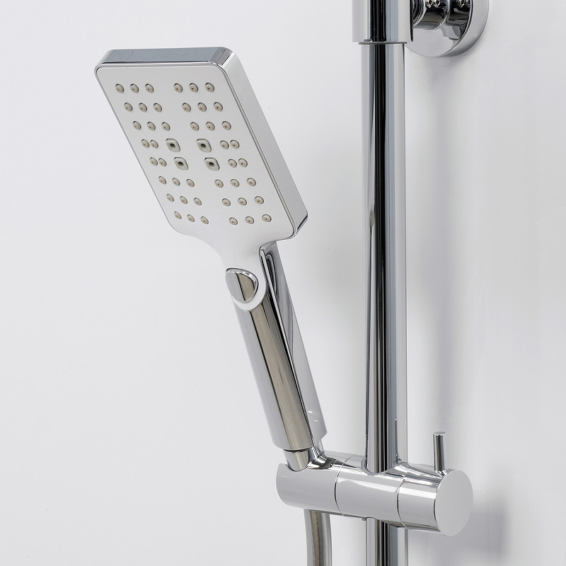 Душевая система WasserKRAFT Thermo A11301 с термостатом Хром латунь на стену