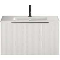 Тумба под раковину Creto Luna 80 17-IV80R подвесная Ivory МДФ / ЛДСП