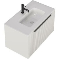Тумба под раковину Creto Luna 80 17-IV80R подвесная Ivory МДФ / ЛДСП