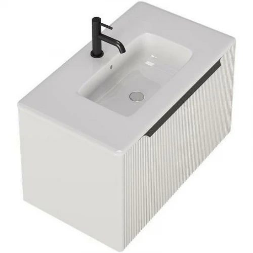 Тумба под раковину Creto Luna 80 17-IV80R подвесная Ivory МДФ / ЛДСП