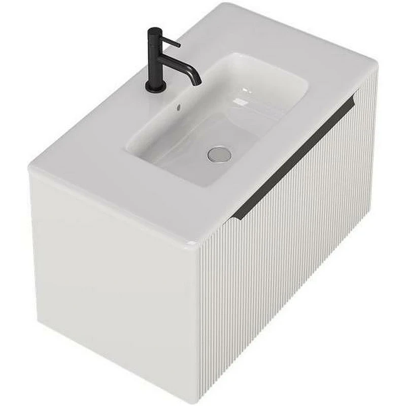 Тумба под раковину Creto Luna 80 17-IV80R подвесная Ivory МДФ / ЛДСП