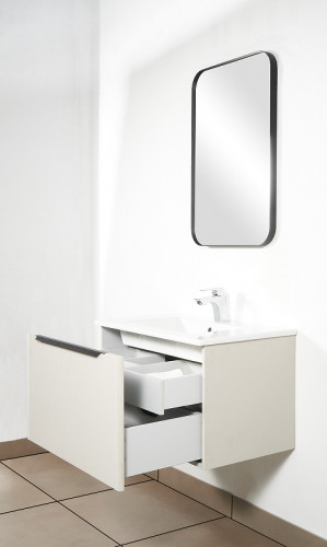 Тумба под раковину Creto Luna 80 17-IV80R подвесная Ivory МДФ / ЛДСП