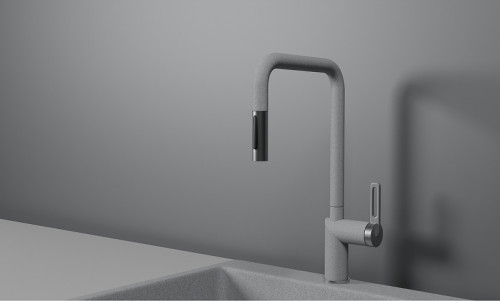 Смеситель для кухни Granula 8173 цвет Базальт