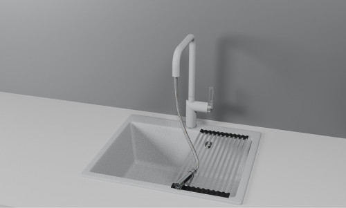 Смеситель для кухни Granula 8173 цвет Базальт