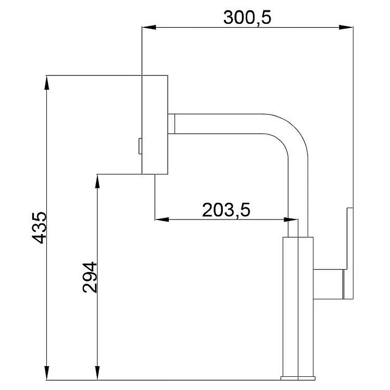 Смеситель для кухни Haiba HB73824-5 Золото матовое латунь