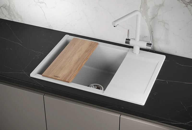 Кухонная мойка Granula Estetica 70 7003 цвет Арктик