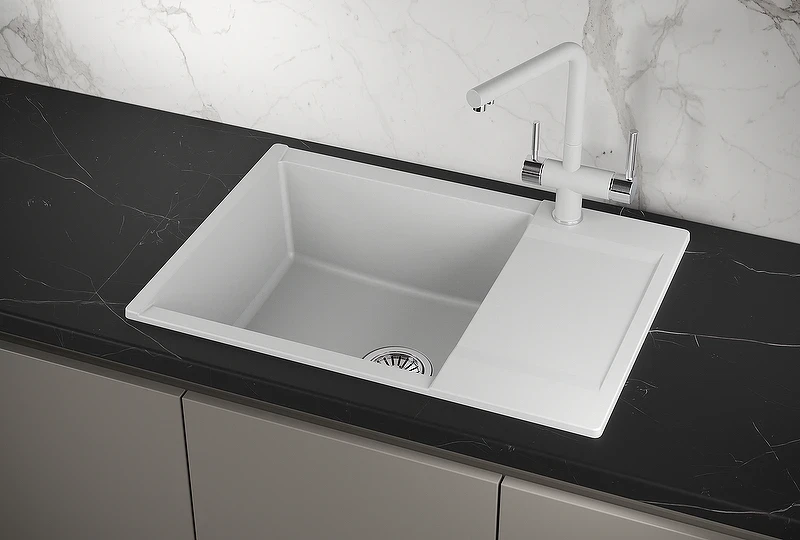 Кухонная мойка Granula Estetica 70 7003 цвет Арктик