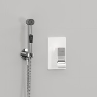 Гигиенический душ со смесителем WasserKRAFT Aller A010656WHITE Хром латунь на стену