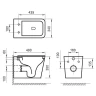 Унитаз BelBagno Ardente R BB520CHR/BB2322SC подвесной с сиденьем Микролифт фаянс подвесной
