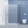 Душевой уголок BelBagno Due 120x80 DUE-AH-1-120/80-C-CR профиль Хром стекло прозрачное