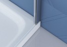 Душевой уголок BelBagno Due 120x80 DUE-AH-1-120/80-C-CR профиль Хром стекло прозрачное