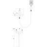 Смеситель для ванны Wonzon & Woghand Flex WW-639906-BG универсальный цвет Брашированное золото