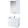 Зеркало со шкафом Bellezza Пегас 80 R 4610413001011 Белое МДФ / ЛДСП, стекло