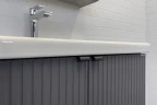 Тумба с раковиной Comforty Лима 70 00-00013686 Антрацит МДФ / ЛДСП