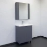 Тумба с раковиной Comforty Лима 70 00-00013686 Антрацит МДФ / ЛДСП
