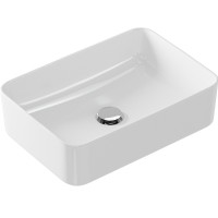 Раковина-чаша Cersanit Crea 50 Rectangular 64755 Белая фарфор накладная