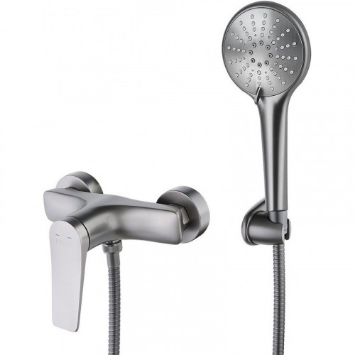 Смеситель для душа Lemark Bronx LM3703GM Графит латунь на стену