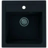Кухонная мойка Alveus Granital Atrox 20 Carbon G91 470x500 1131990 Угольная искусственный камень (литьевой мрамор) встраиваемая сверху, встраиваемая снизу