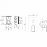 Смеситель для душа Aquatek Лира AQ1447MB Черный матовый латунь встраиваемый