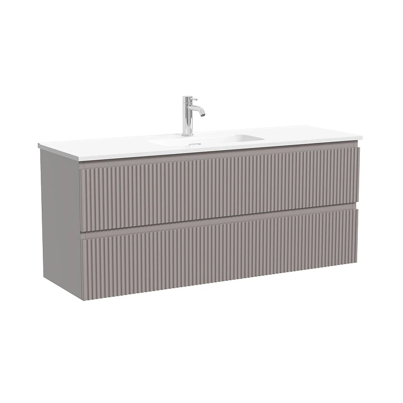 Тумба под раковину Sancos Snob R 120 SNR120/39SM подвесная цвет Doha Soft