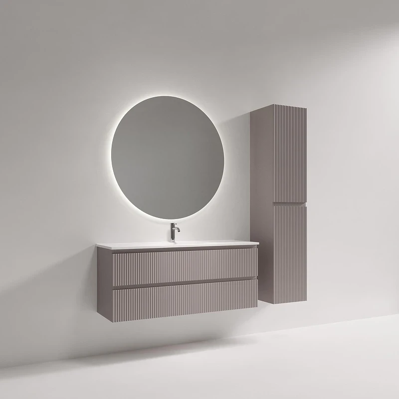 Тумба под раковину Sancos Snob R 120 SNR120/39SM подвесная цвет Doha Soft