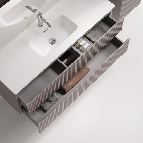 Тумба под раковину Sancos Snob R 120 SNR120/39SM подвесная цвет Doha Soft