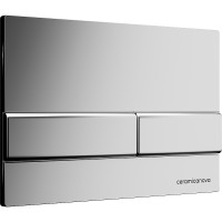Комплект унитаза с инсталляцией Ceramicanova Metric CN3007_1002M_1000 с сиденьем Микролифт и клавишей смыва Хром матовый фарфор подвесной