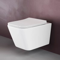 Комплект унитаза с инсталляцией Ceramicanova Metric CN3007_1002M_1000 с сиденьем Микролифт и клавишей смыва Хром матовый фарфор подвесной
