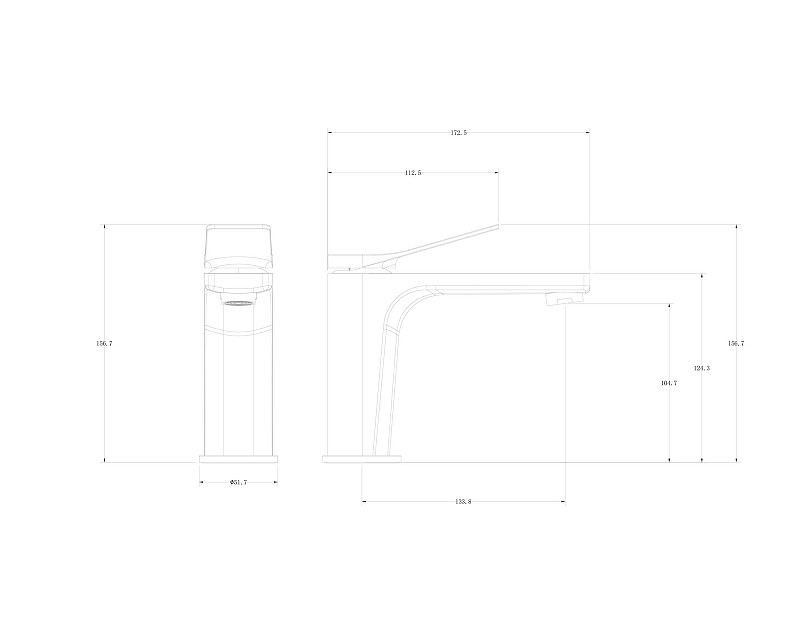 Смеситель для раковины Wonzon & Woghand WW-XH-013-CR цвет Хром