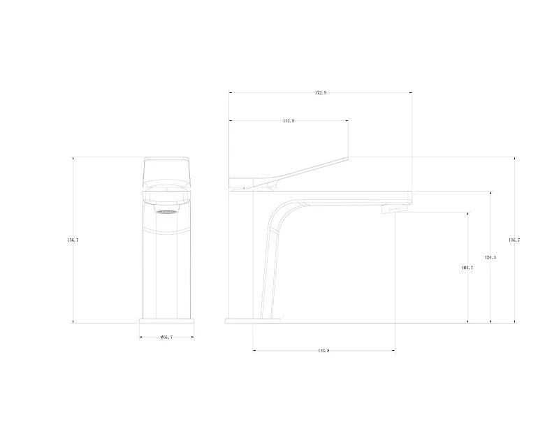 Смеситель для раковины Wonzon & Woghand WW-XH-013-CR цвет Хром