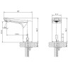 Смеситель для раковины Lemark Project LM4659CE Хром