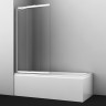 Шторка на ванну WasserKRAFT Main 80 41S02-80 WasserSchutz Fixed профиль Хром стекло прозрачное