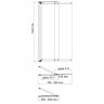 Шторка на ванну WasserKRAFT Main 80 41S02-80 WasserSchutz Fixed профиль Хром стекло прозрачное