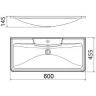 Раковина BelBagno 60 BB600/455-LV-MR-ALR Белая