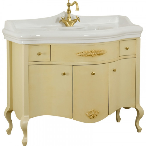 Тумба под раковину Migliore Impero 110 25956 Бежевая массив дерева