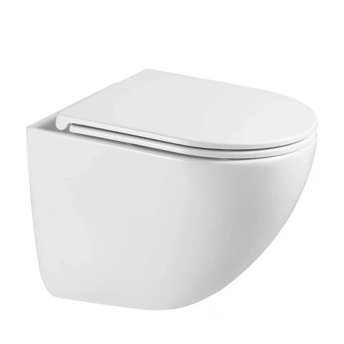 Комплект унитаза с инсталляцией Abber Bequem AC1131TC-AC0105-AC0121MW цвет Белый с сиденьем Микролифт