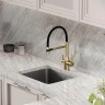 Смеситель для кухни Sancos Garda SC4009BG Золото брашированное Черный латунь
