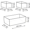 Набор корзин WasserKRAFT Mindel WB-850 Set Серый