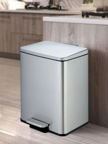 Ведро для мусора WeltWasser Golf MT 17L 10000013413 Сталь матовая