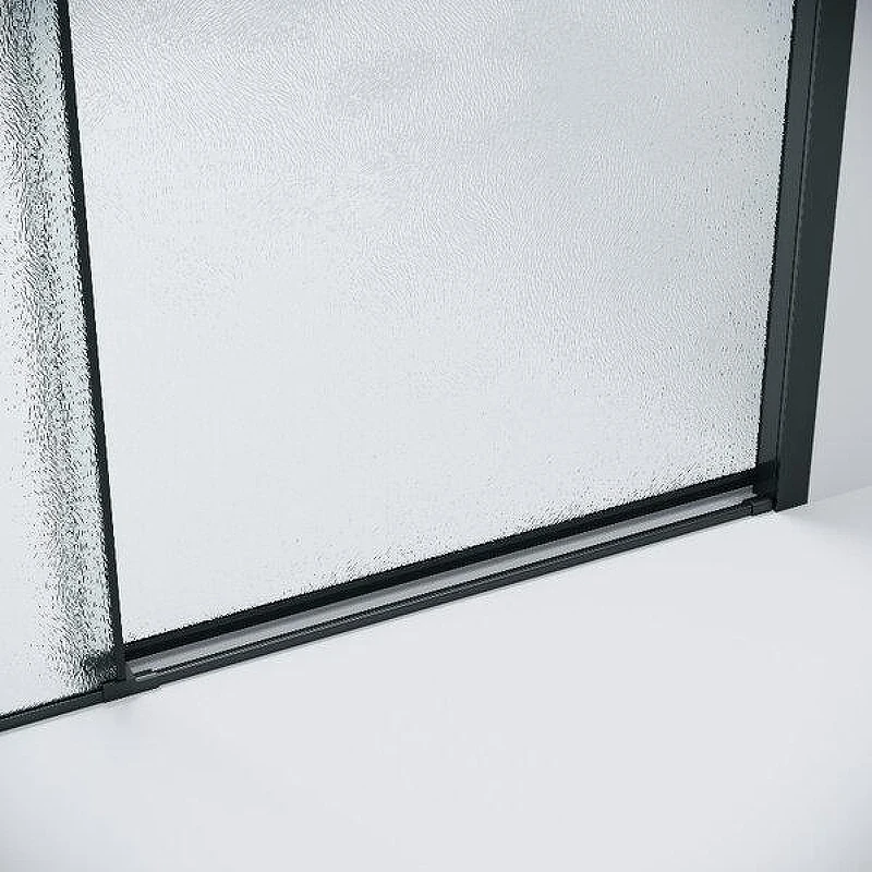 Душевой уголок Grossman Style 100x100 L 120.K33.05.1010.21.02 профиль Черный матовый стекло шиншилла
