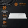 Раковина Orange 130 R ST-130RAR с местом под стиральную машину Белая искусственный камень (литьевой мрамор) с местом под стиральную машину, полувстраиваемая